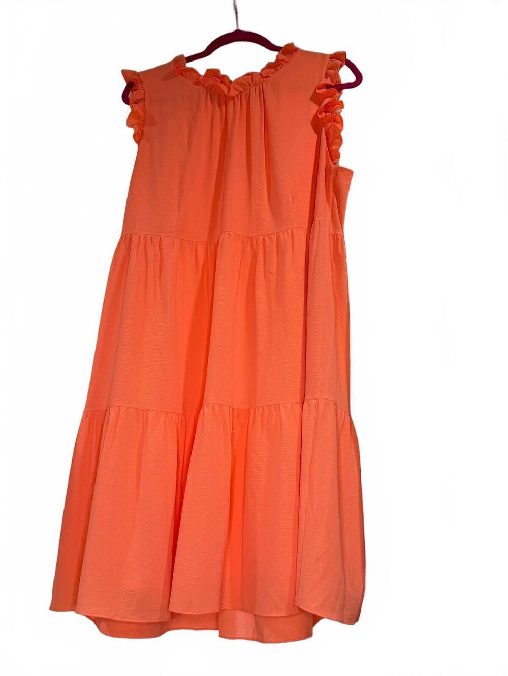 Lilly Pulitzer Jazzy Tiered Dress Tangelo  (Size: XL)